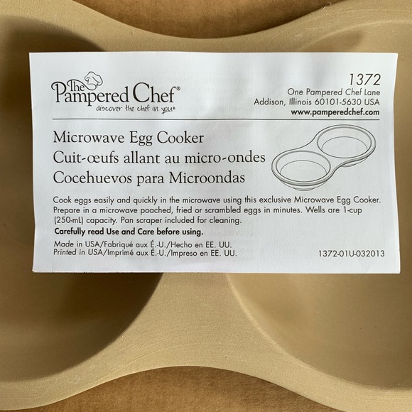 ⭐️Pampered Chef Microwave stone Egg Cooker - Picture 6 of 6